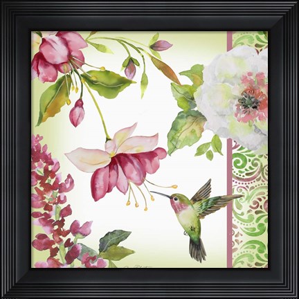 Framed Garden Party II Print