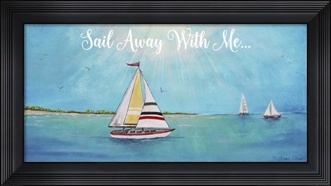 Framed Summer Breeze I Print