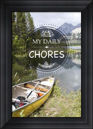 Framed My Daily Chores Print