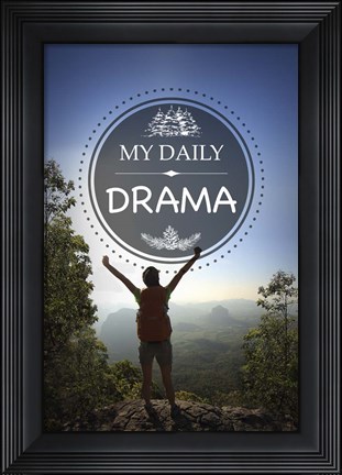 Framed My Daily Drama Print