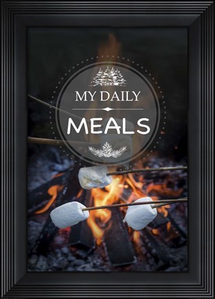 Framed My Daily Meals Print
