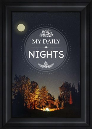 Framed My Daily Nights Print