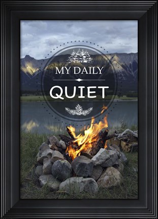 Framed My Daily Quiet Print