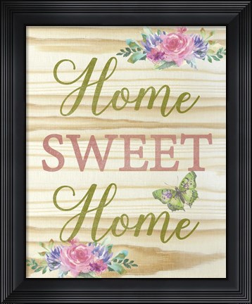 Framed Home Sweet Home Print