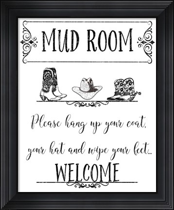 Framed Mud Room-E Print
