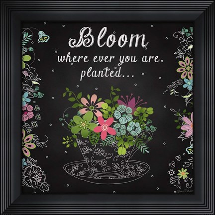 Framed Bloom Where Planted Print
