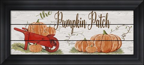 Framed Pumpkin Patch-A Print