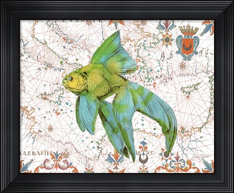 Framed Nautical Treasures-E Print