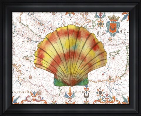 Framed Nautical Treasures-F Print