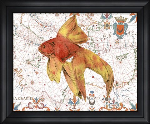 Framed Nautical Treasures-G Print