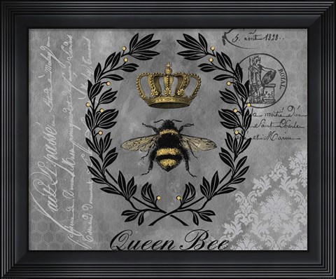 Framed Queen Bee-B Print