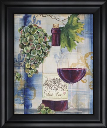 Framed Royal Wine I Print