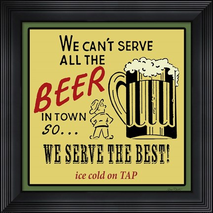 Framed Best Beer Print