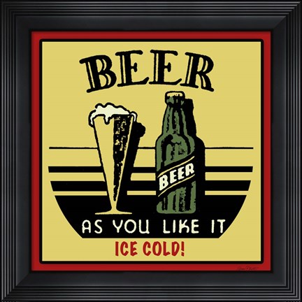 Framed Cold Beer Print