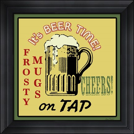 Framed Tap Beer Print