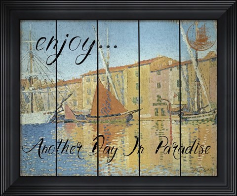 Framed Enjoy Coastal Print