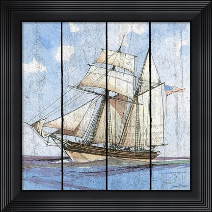 Framed Nautical Ships-B Print