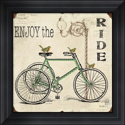Framed Enjoy the ride Print