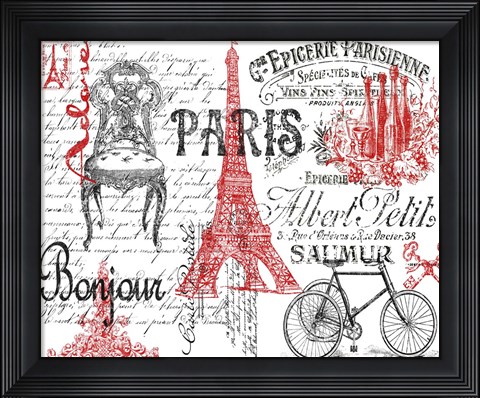 Framed Paris Tray 2 Print