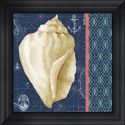 Framed Nautical Blues  -  A Print