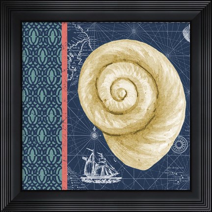 Framed Nautical Blues  -  B Print
