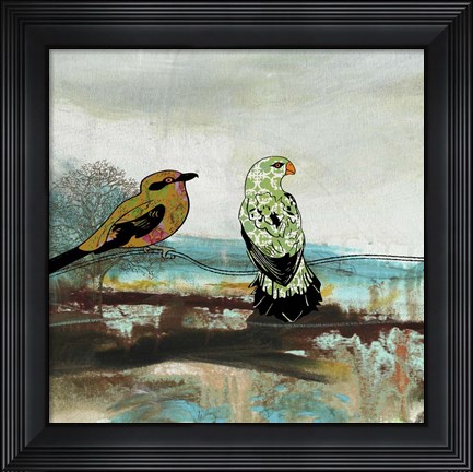 Framed Birds Of Fire Lake  -  A Print
