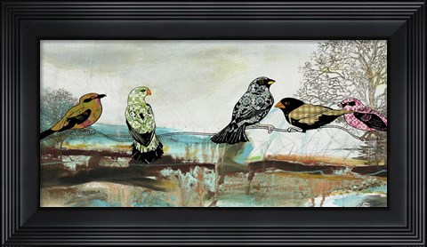 Framed Birds Of Fire Lake Print