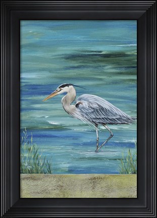 Framed Great Blue - Heron - 1 Print