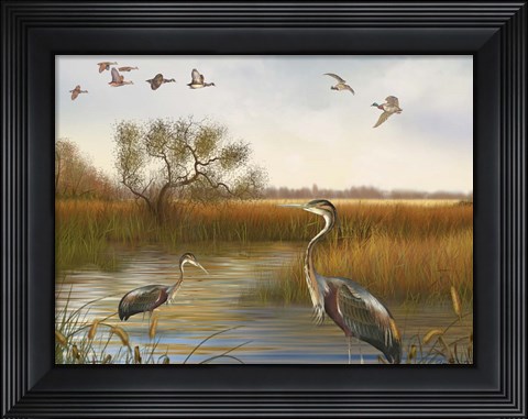 Framed Great Marsh - B Print