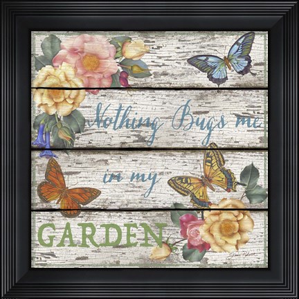 Framed Country Garden Sign - A Print