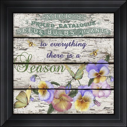 Framed Country Garden Sign - D Print