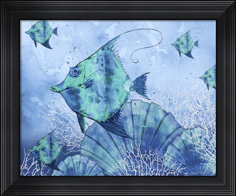 Framed Ocean Blues - A Print