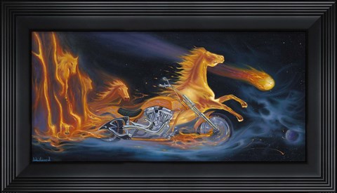 Framed Ride The Fury Print