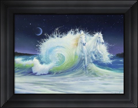 Framed Restless Seas Print