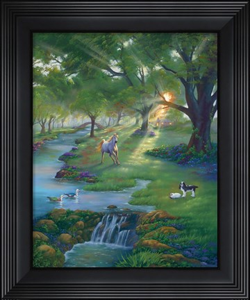Framed River Life Print