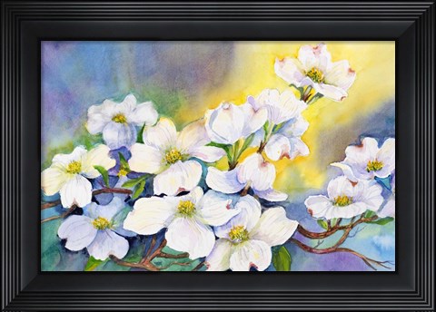 Framed Branch of Dogwood Print