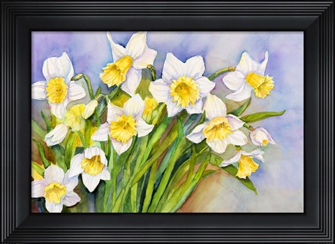Framed Daffodil Cluster Print