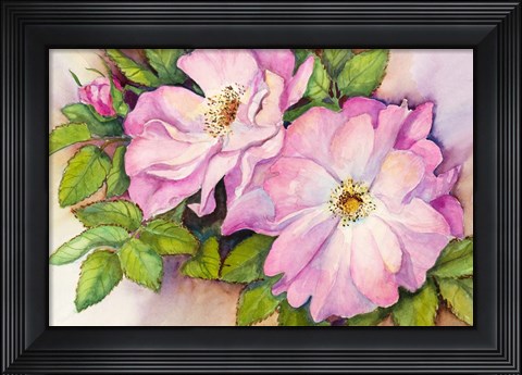 Framed Wild Roses Print