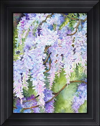 Framed Wisteria Print