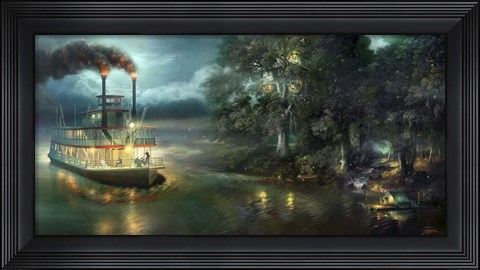 Framed Playing Pirate Print