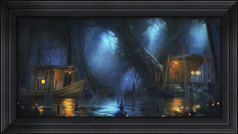 Framed Delights Of The Bayou Print