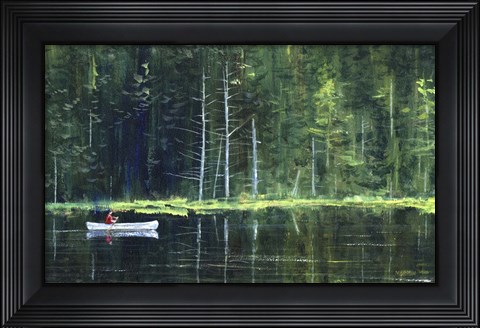 Framed Adirondack Green Print