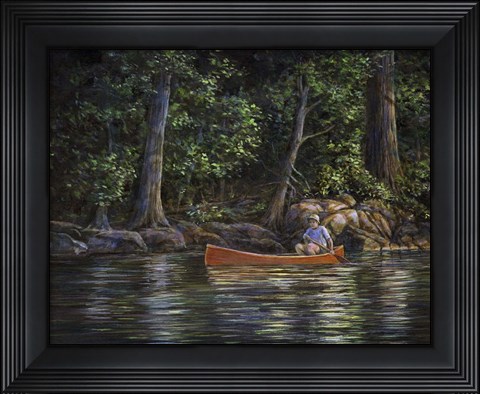 Framed Along the Rivers Edge Print