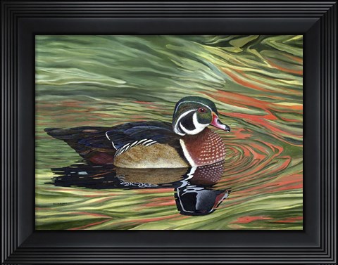 Framed Autumn Rivals Print