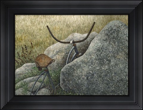 Framed Between a Rock and a Hard Place Print