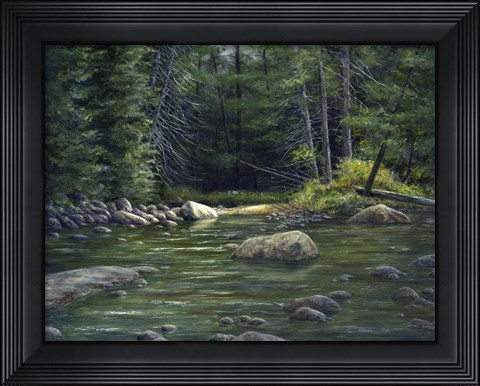 Framed Forest River Print