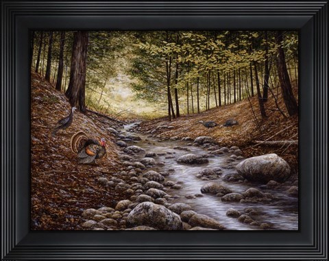 Framed Gobbler Run Print