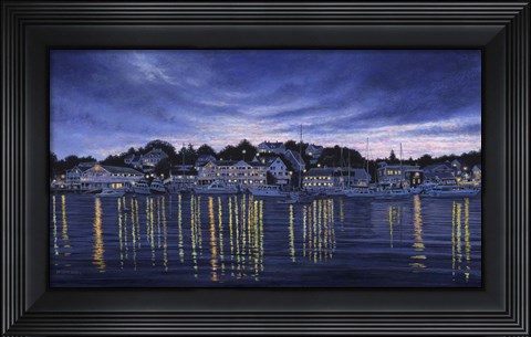 Framed Harbor Lights Print