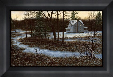 Framed In the Shadow of Winter Print