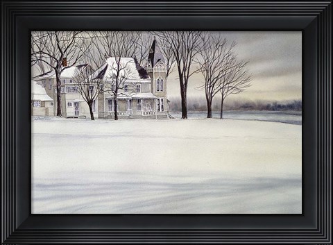 Framed Iron House Print